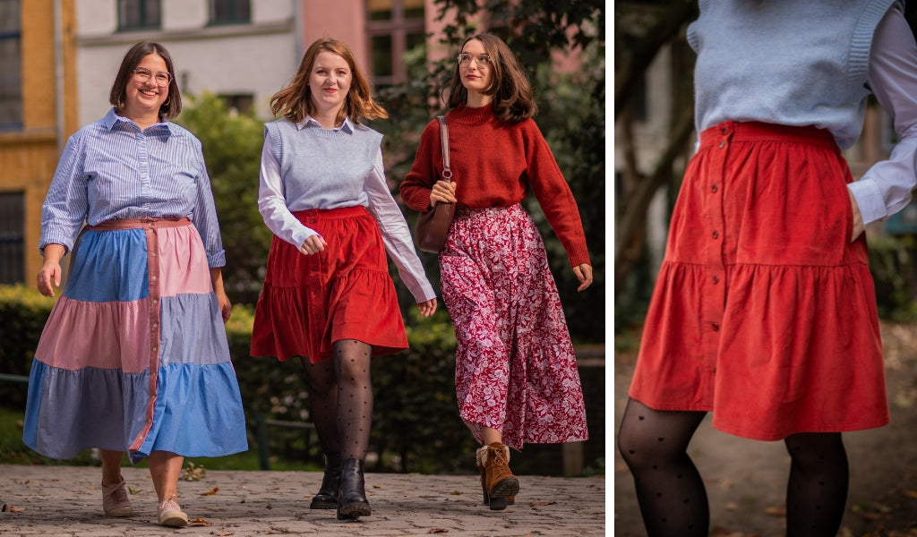 Couture créative avec l’extension Danaé : toutes les options pour ta jupe