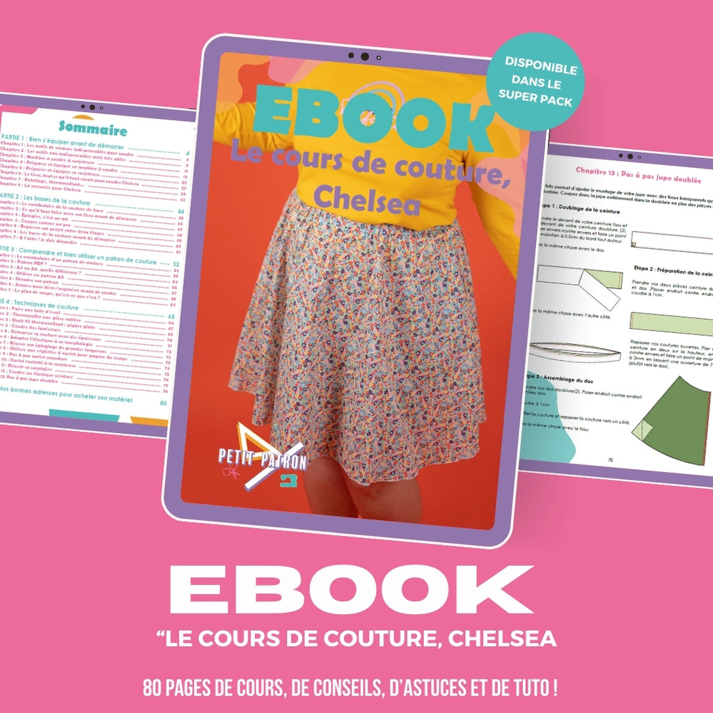 Ebook cours de couture Jupe Chelsea (PDF)